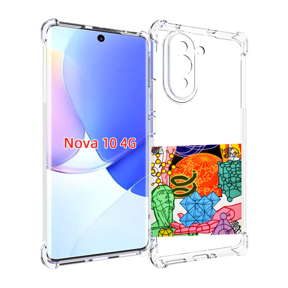 

Чехол MyPads физика-химия для Huawei Nova 10, Прозрачный, Tocco