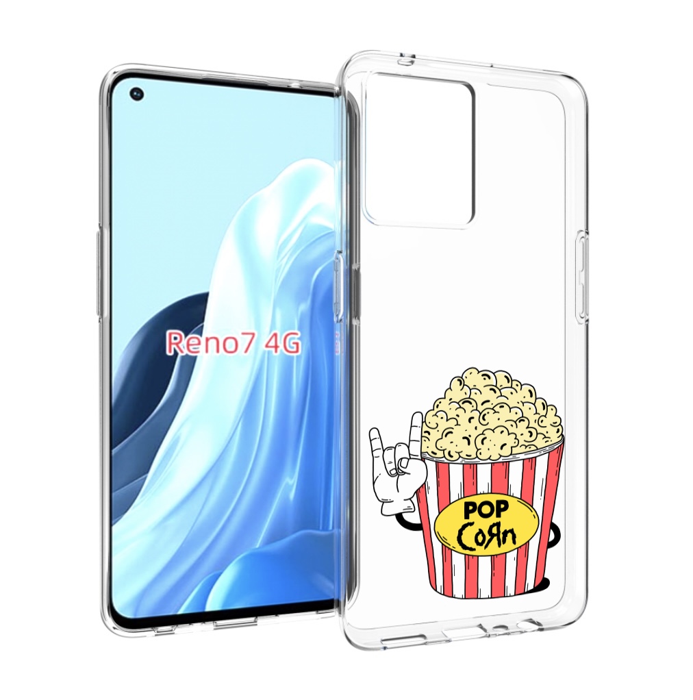 

Чехол MyPads крутой попкорн для OPPO RENO 7 4G, Прозрачный, Tocco