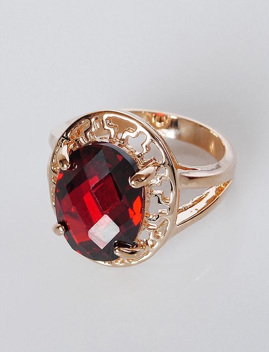 

Кольцо из бижутерного сплава р. 17 Lotus Jewelry 897R-07gn, гранат, 897R-07gn