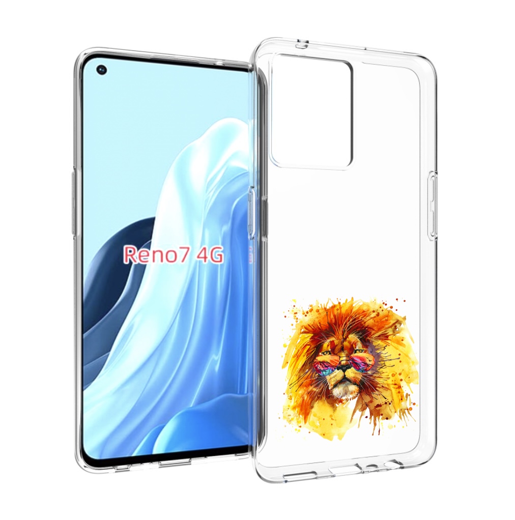 

Чехол MyPads лев в очках для OPPO RENO 7 4G, Прозрачный, Tocco