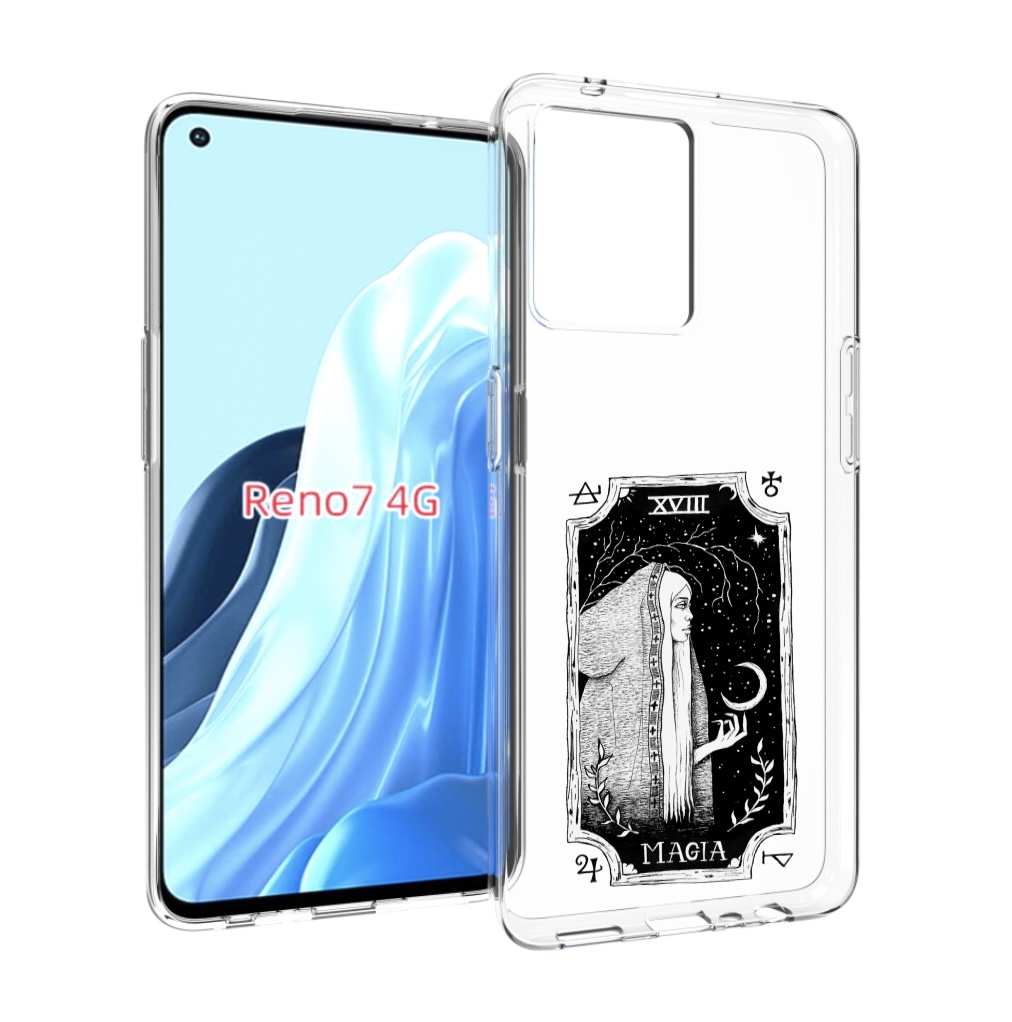 

Чехол MyPads лунная магия для OPPO RENO 7 4G, Прозрачный, Tocco