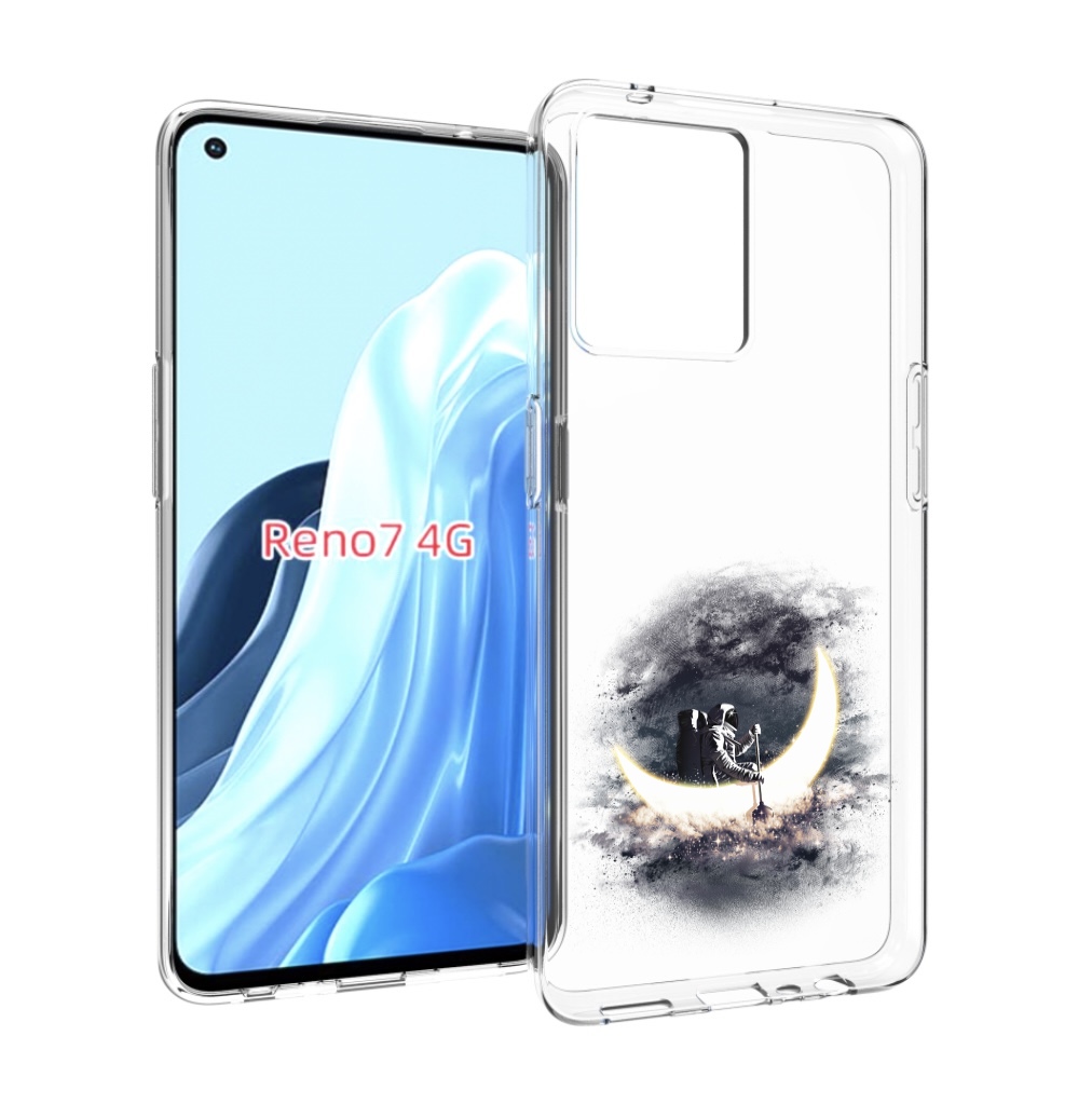 

Чехол MyPads лунный путешественник для OPPO RENO 7 4G, Прозрачный, Tocco