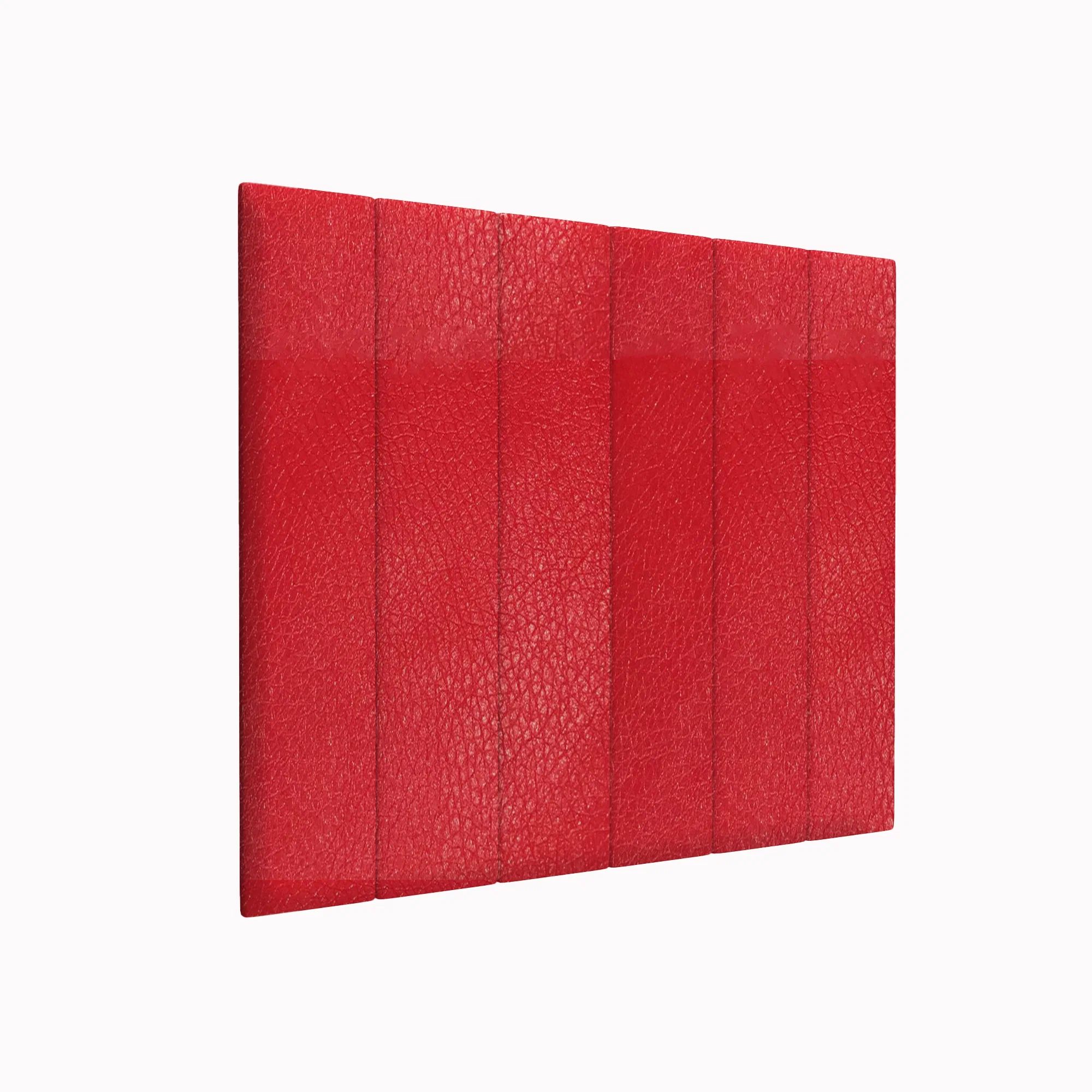 фото Стеновая панель eco leather red 20х100 см 4 шт. tartilla