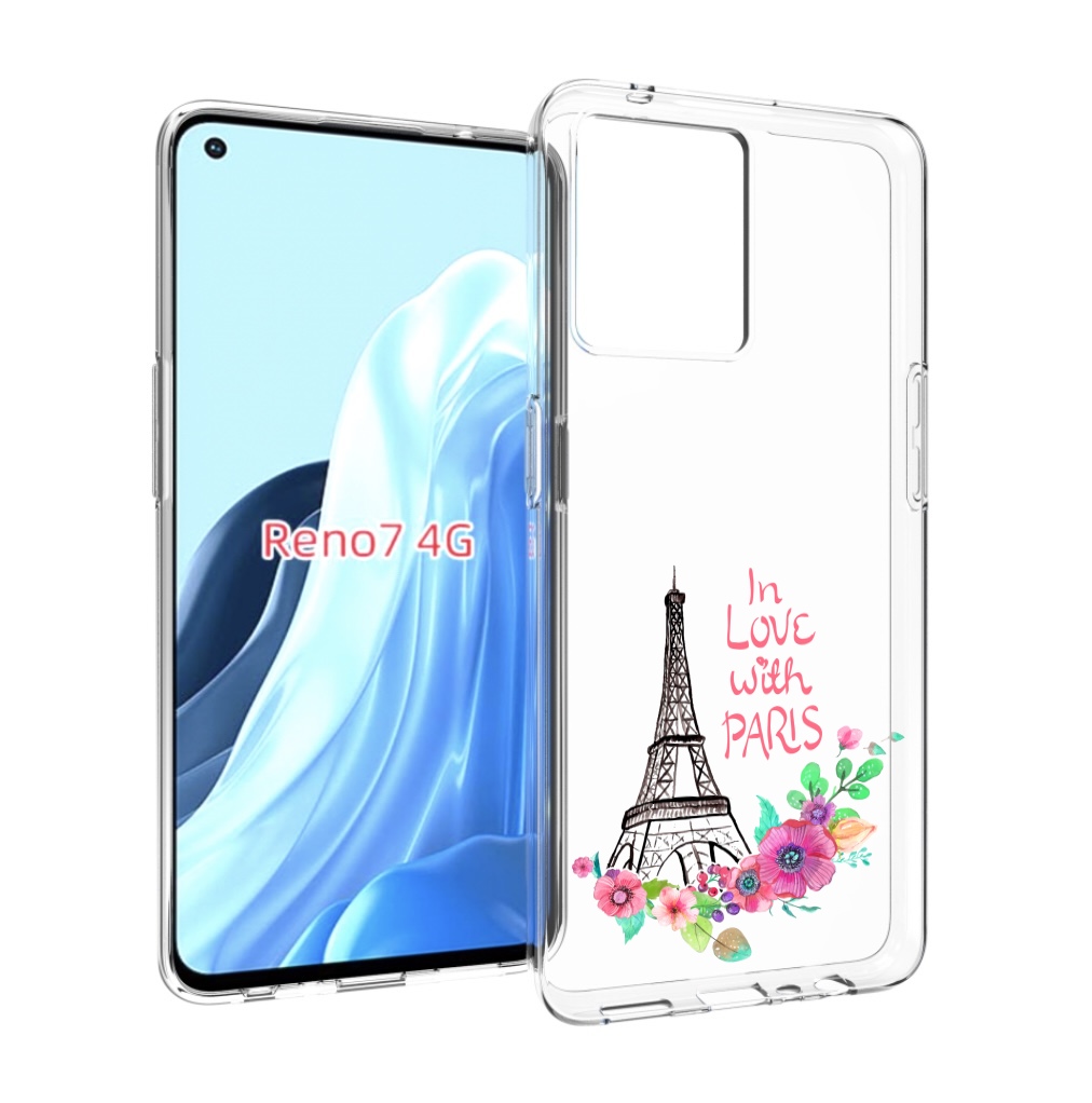 

Чехол MyPads любимый париж для OPPO RENO 7 4G, Прозрачный, Tocco