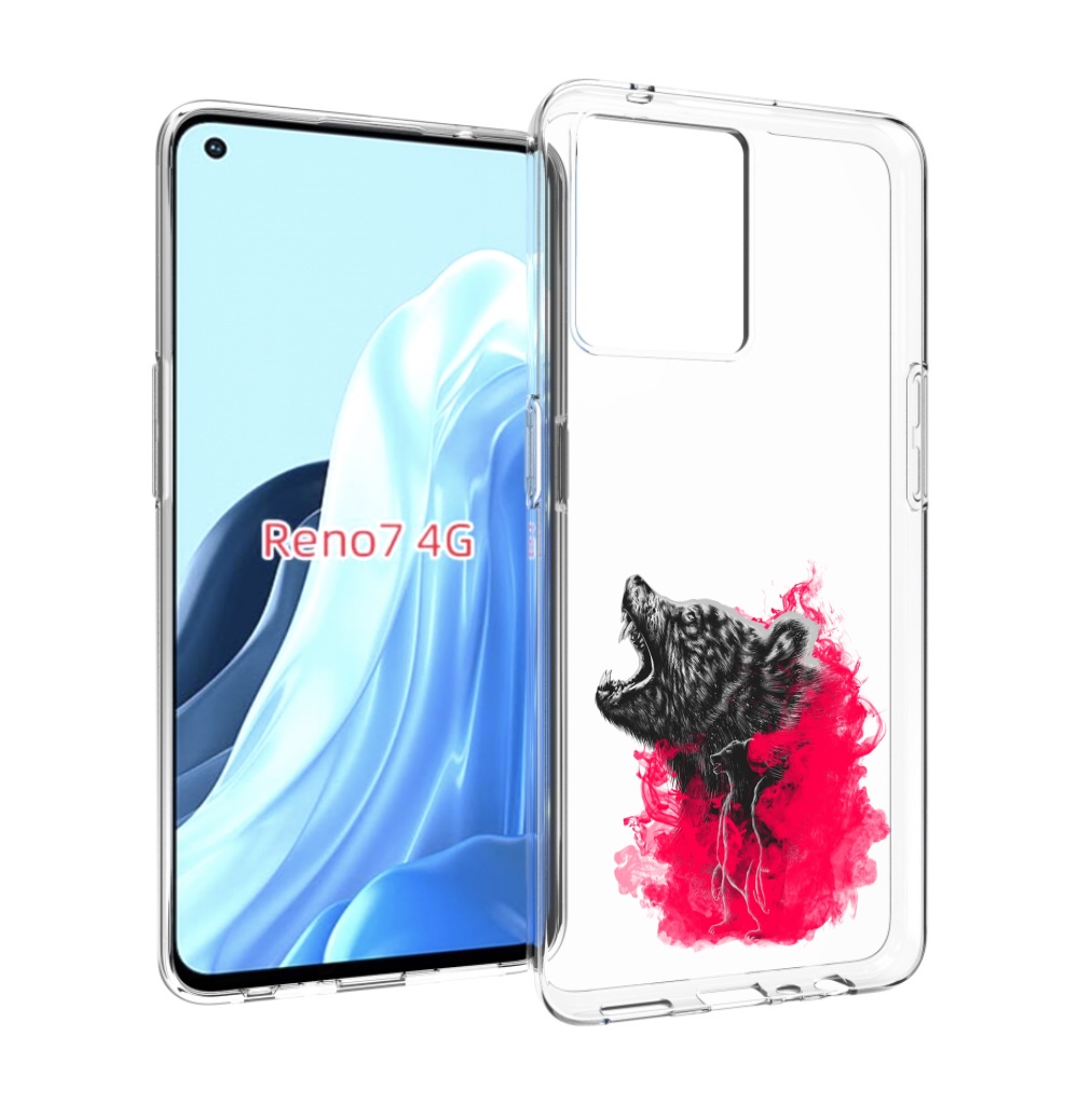 

Чехол MyPads медведь в дымке для OPPO RENO 7 4G, Прозрачный, Tocco