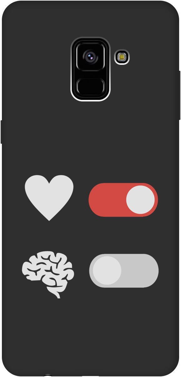 

Чехол на Samsung Galaxy A8+ (2018) с принтом "Brain Off W" черный, Черный;белый, 8425