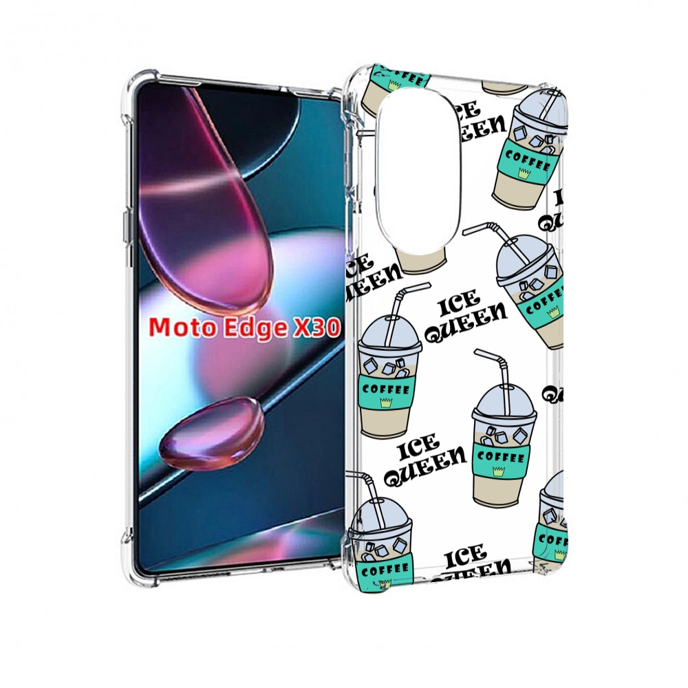 

Чехол MyPads кофе-с-льдом для Motorola Moto Edge X30, Прозрачный, Tocco