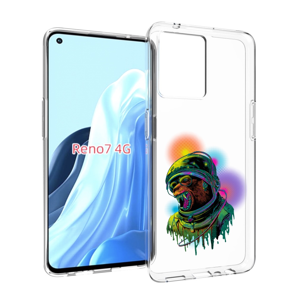 

Чехол MyPads медведь космонавт для OPPO RENO 7 4G, Прозрачный, Tocco