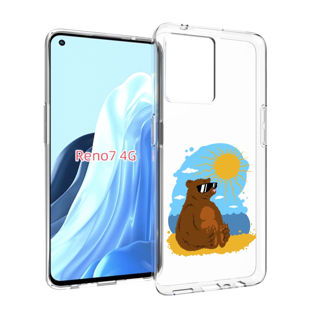 

Чехол MyPads медведь на чиле для OPPO RENO 7 4G, Прозрачный, Tocco