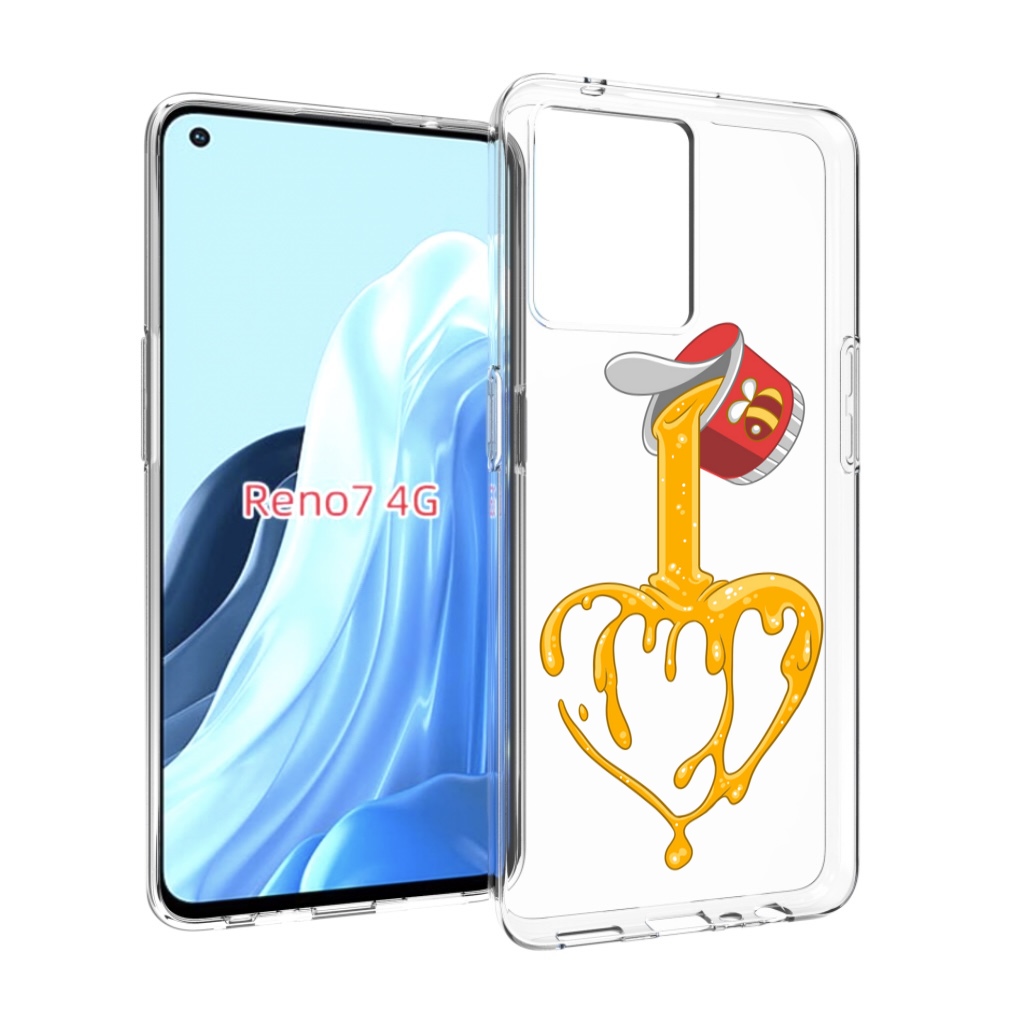 

Чехол MyPads медовое сердце для OPPO RENO 7 4G, Прозрачный, Tocco
