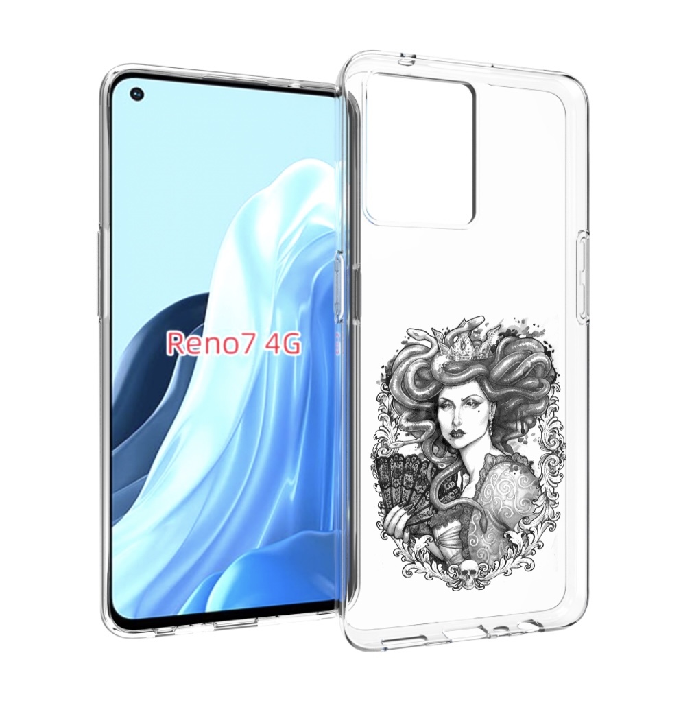 

Чехол MyPads медуза черно белый для OPPO RENO 7 4G, Прозрачный, Tocco