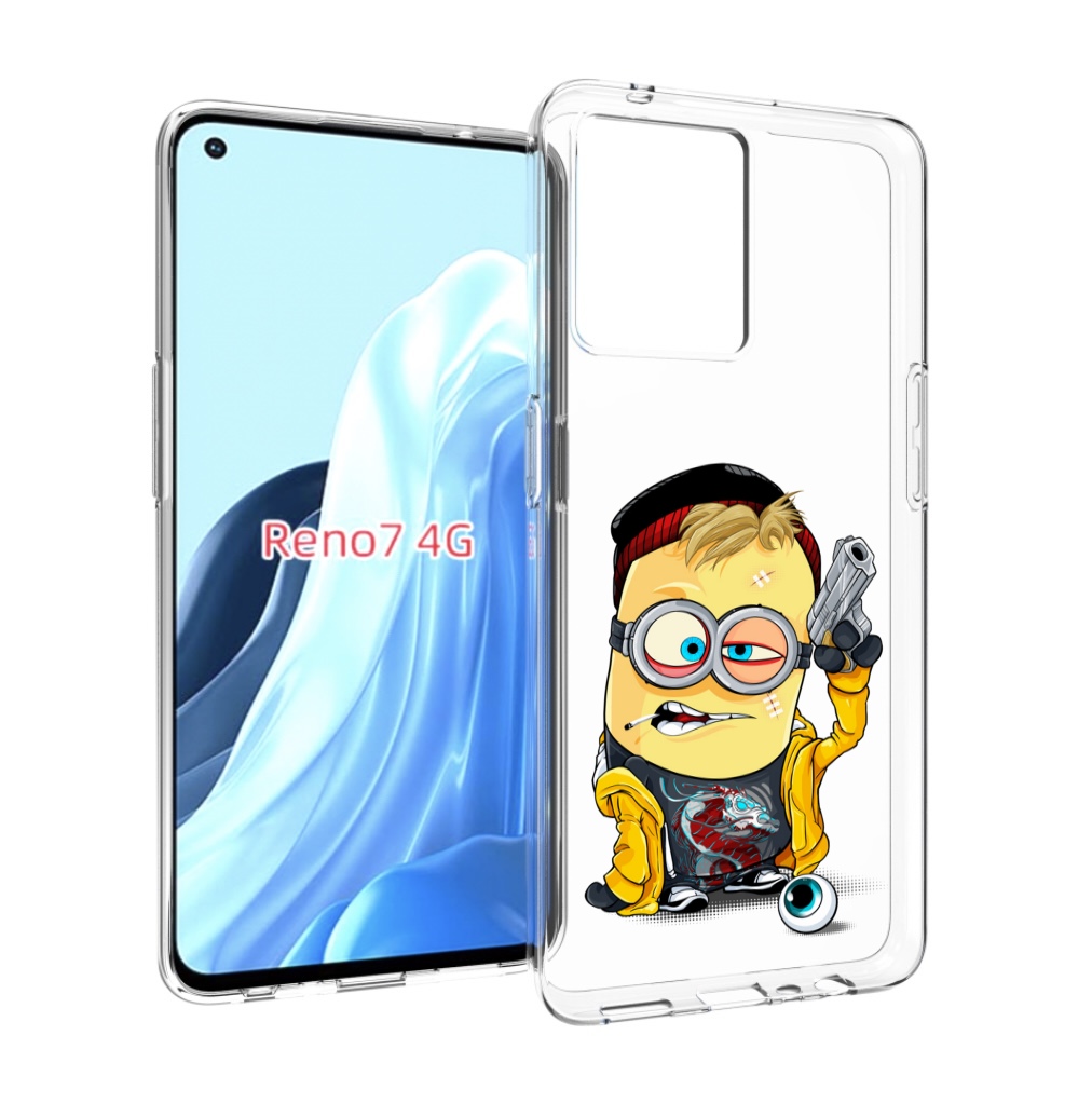 

Чехол MyPads миньон бандит для OPPO RENO 7 4G, Прозрачный, Tocco
