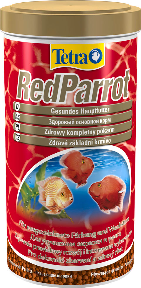 фото Tetra tetra red parrot корм шарики для рыб красные попугаи (1 л х 2 шт)