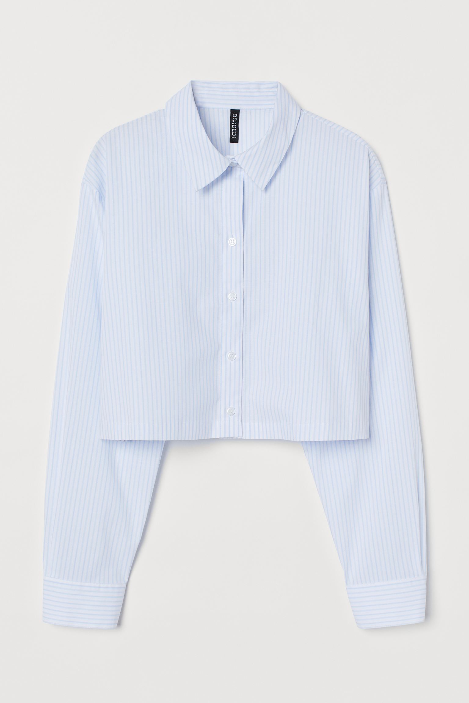 

Рубашка женская H&M 948093002 голубая M, Голубой, 9480930