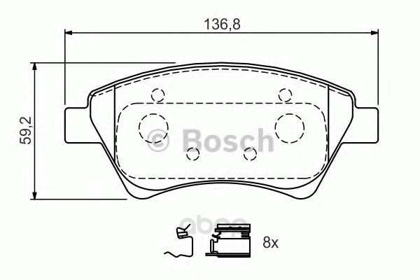 

Тормозные колодки Bosch 0986424785