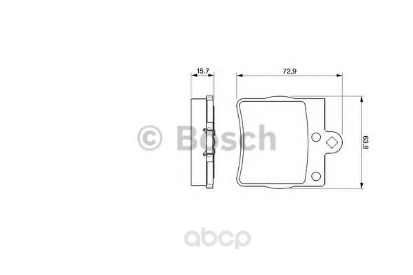 

Тормозные колодки Bosch 0986494016