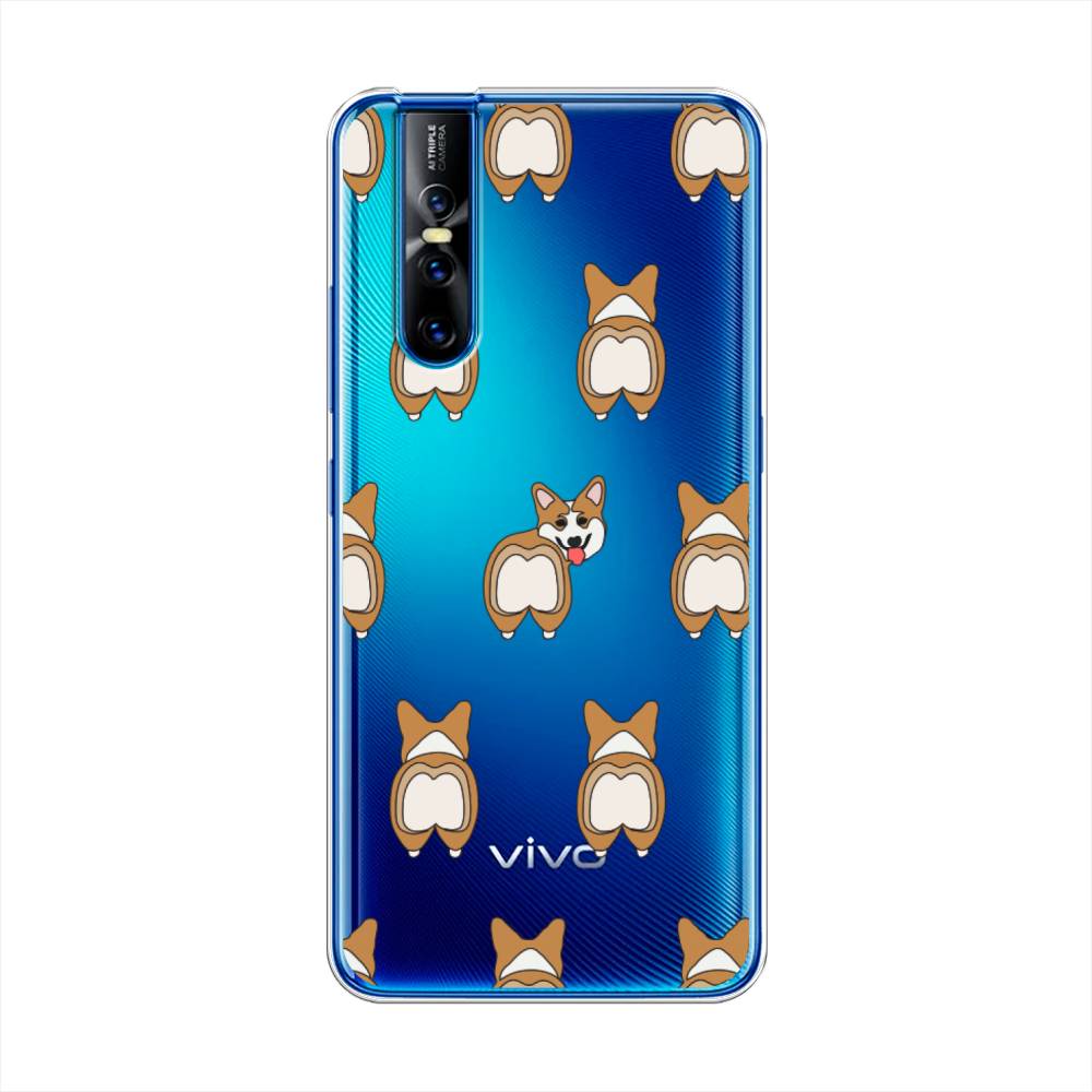 

Чехол Awog на Vivo V15 Pro "Милый корги фон", Разноцветный, 261150-2