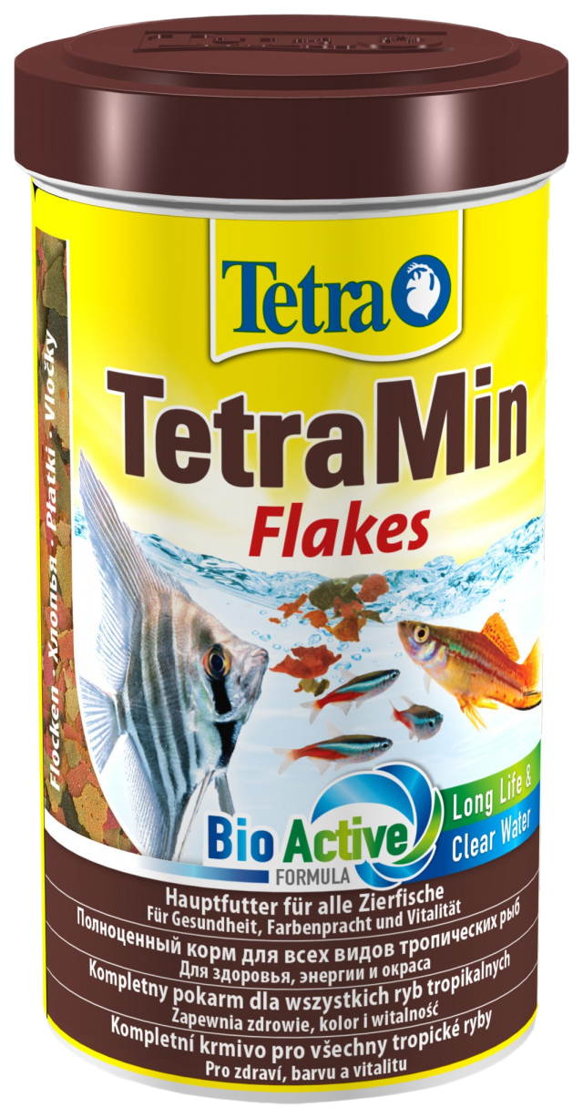 фото Корм для рыб tetra tetramin flakes для всех видов рыб, хлопья, 500 мл, 4 шт