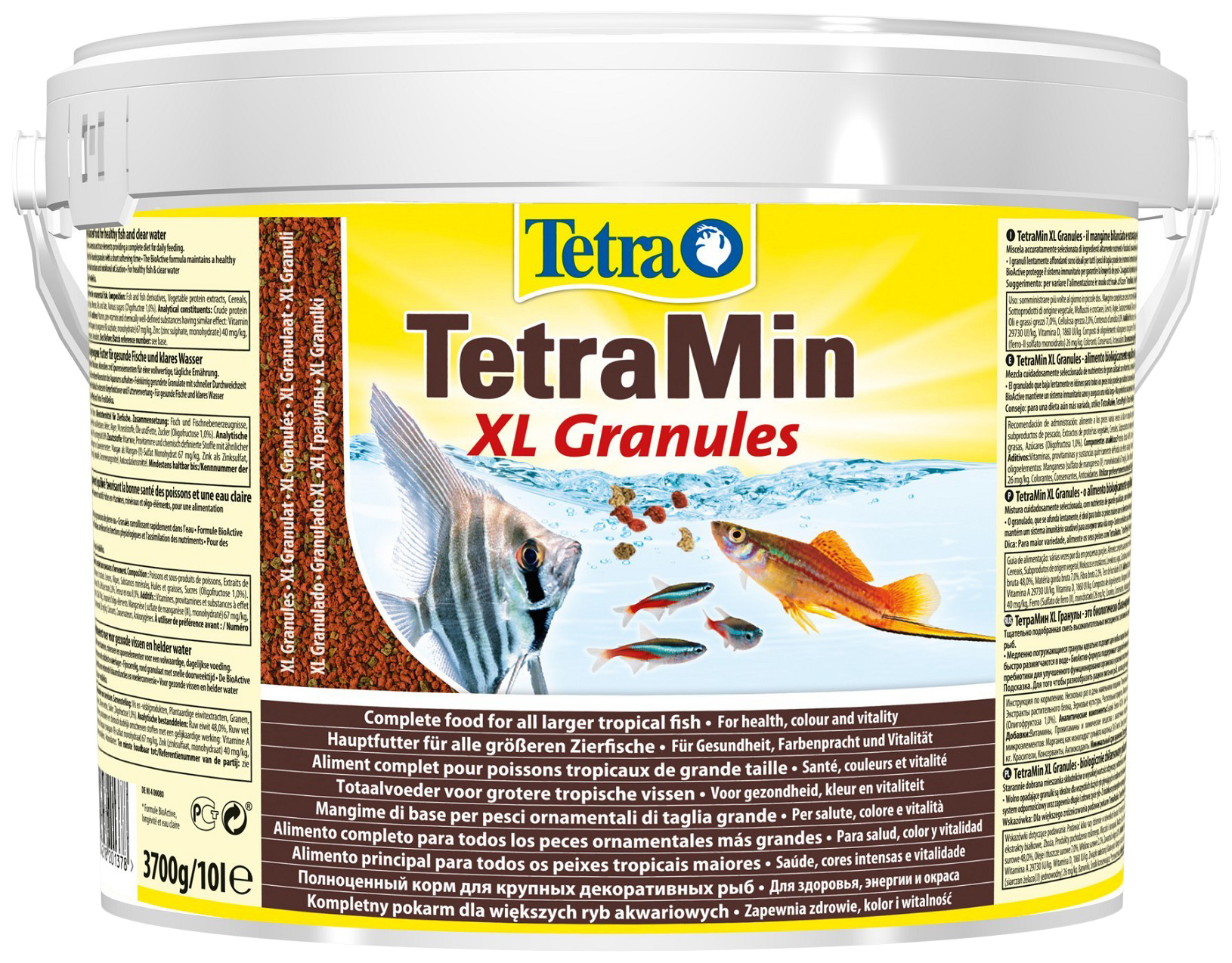 

Корм для рыб Tetra Tetramin Xl Granules для всех видов рыб, крупные гранулы, 10 л, 2 шт
