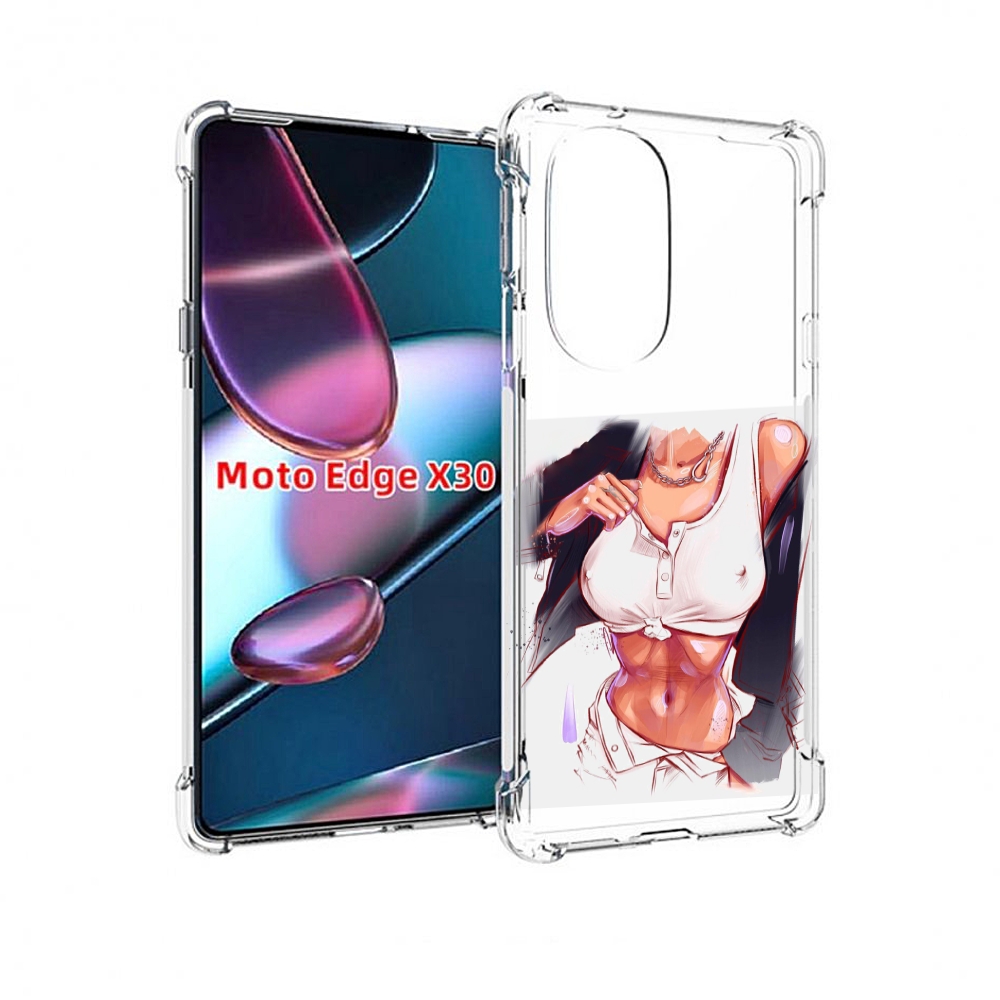 

Чехол MyPads красивая-стройная-модель для Motorola Moto Edge X30, Прозрачный, Tocco