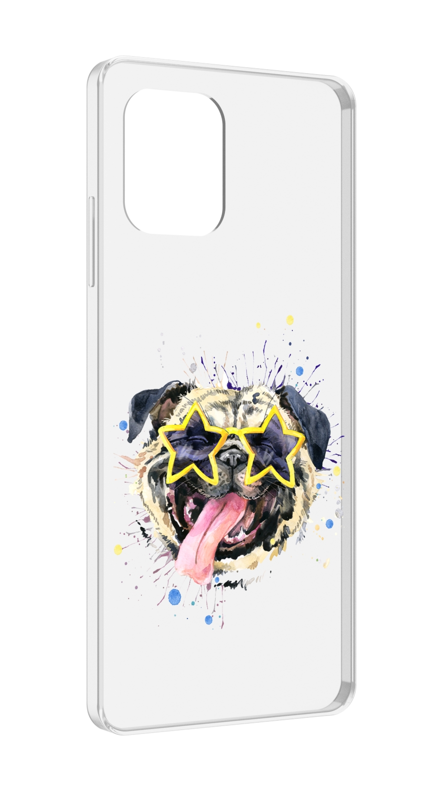 

Чехол MyPads мопс боксер для UMIDIGI Power 7 Max / Power 7S, Прозрачный, Tocco
