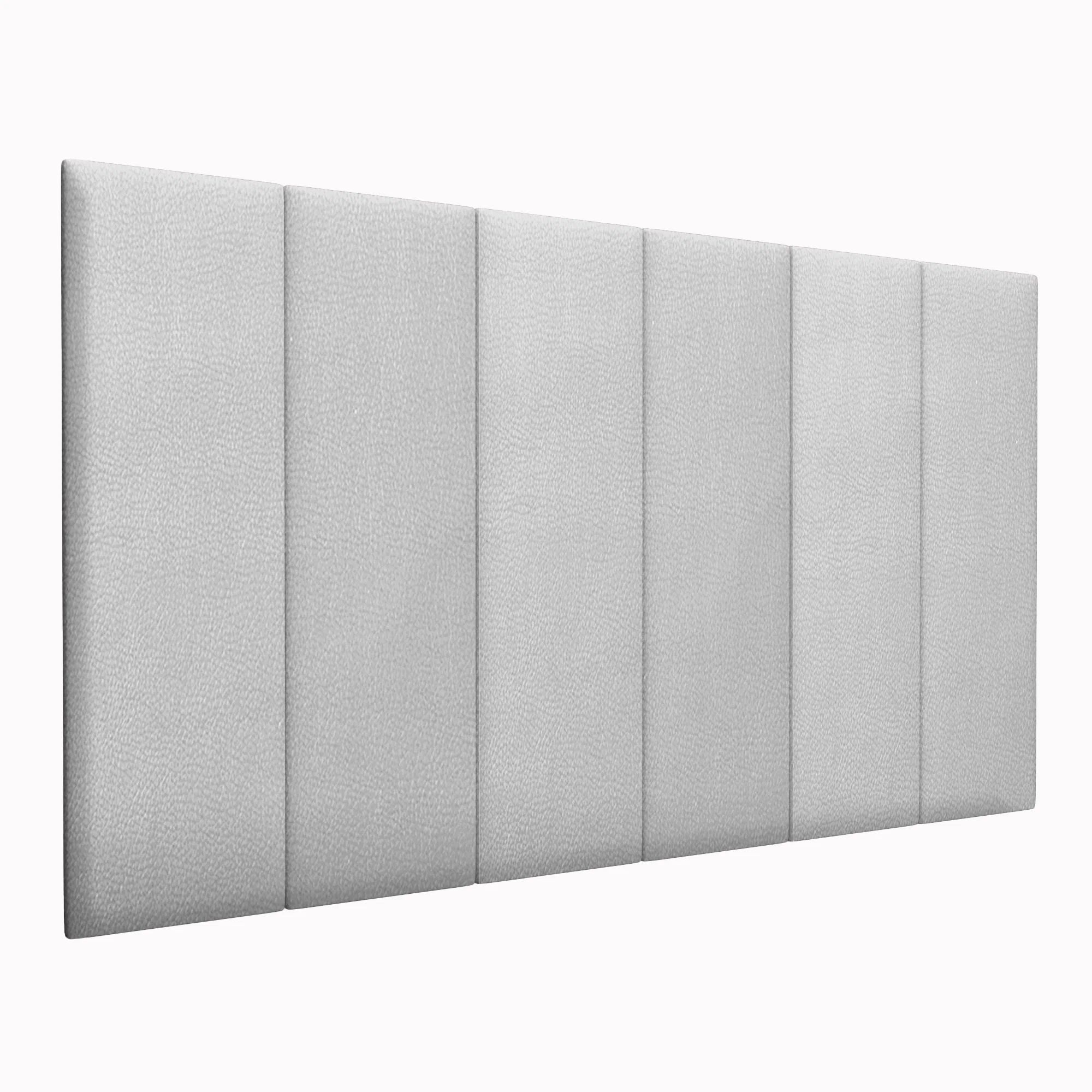 Стеновая панель Eco Leather Silver 30х100 см 4 шт.
