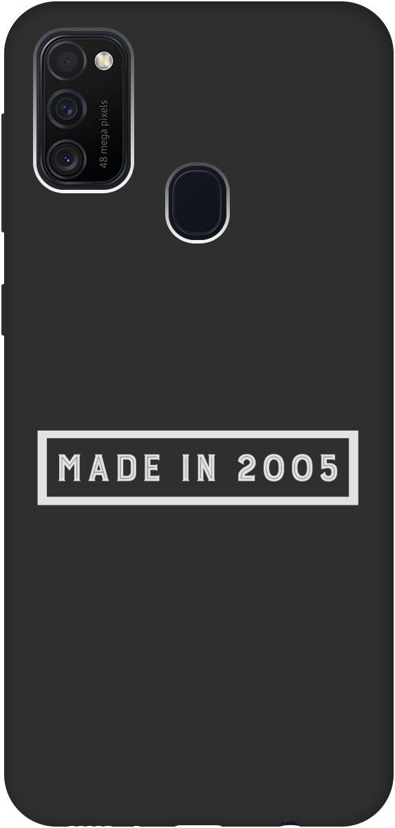 

Матовый чехол на Samsung Galaxy M21/M30s с принтом "2005 W" черный, Черный;белый, 8431