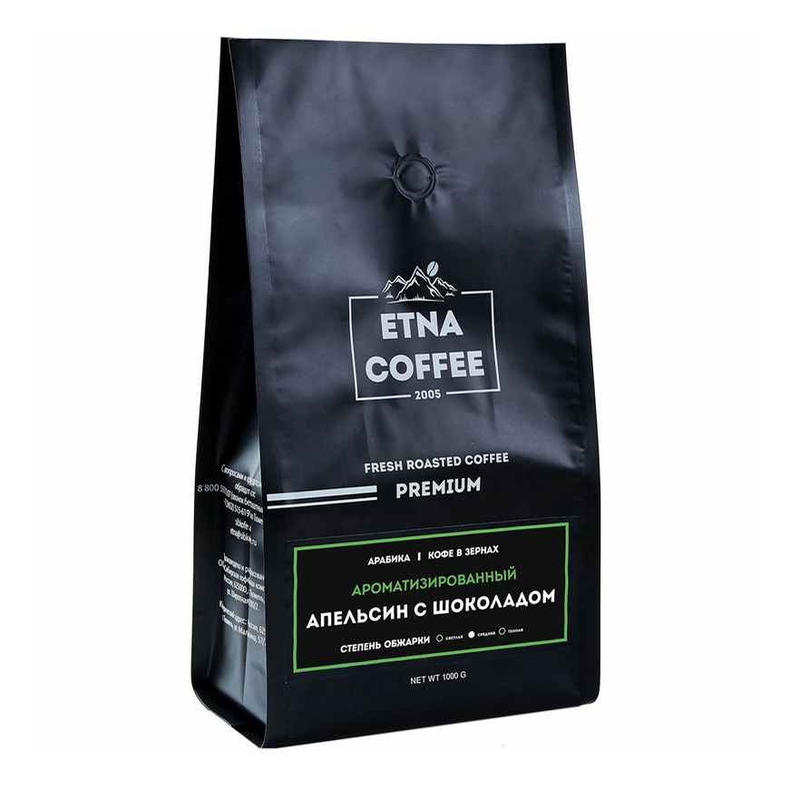 

Кофе Etna Coffee Апельсин с шоколадом в зернах 250 г