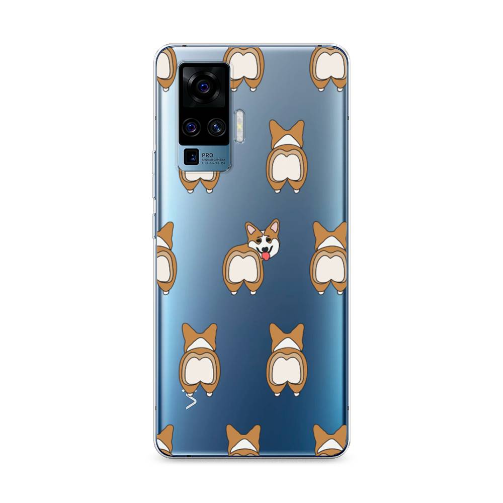 

Чехол Awog на Vivo X50 Pro "Милый корги фон", Разноцветный, 262350-2