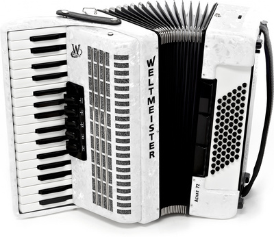 

Achat-III-72/34-WH Achat 72 Аккордеон 34/72/III/5/3, белый, с ремнями и чехлом, Weltmeiste