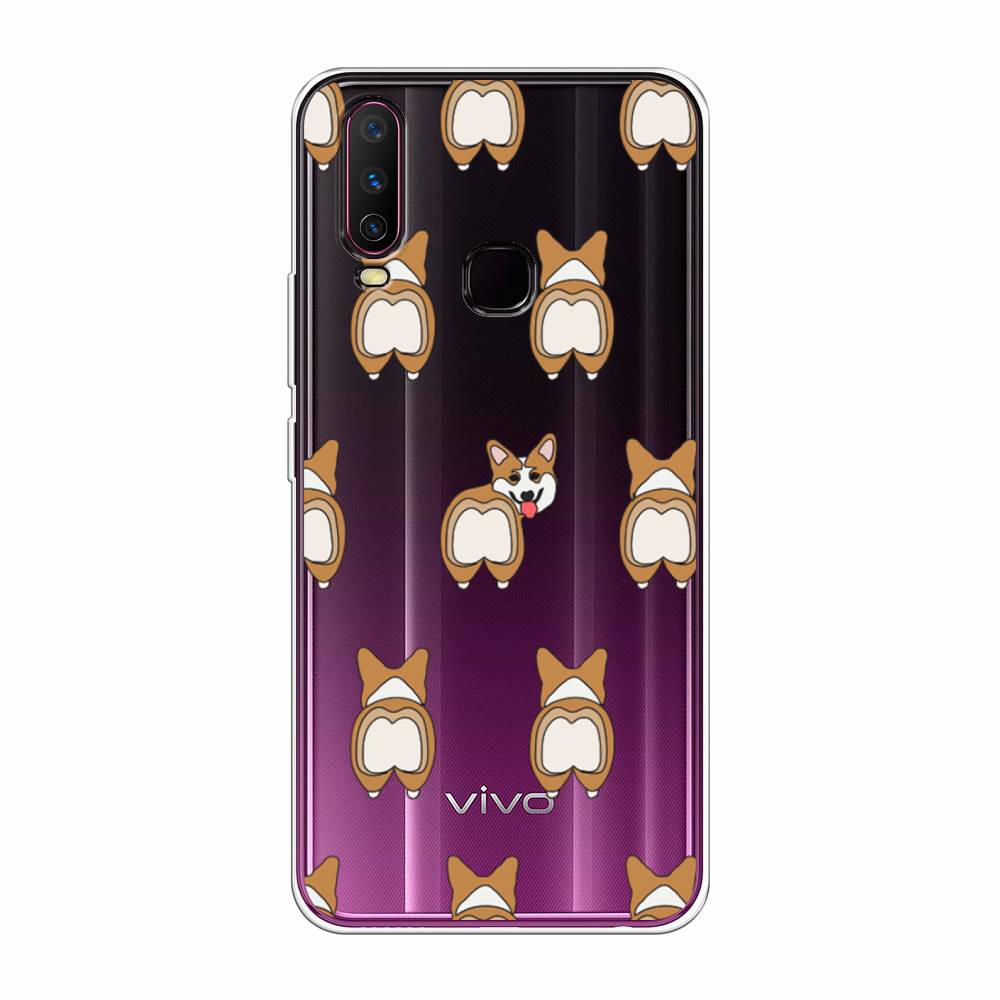 

Чехол Awog на Vivo Y17/Y12 "Милый корги фон", Разноцветный, 261750-2