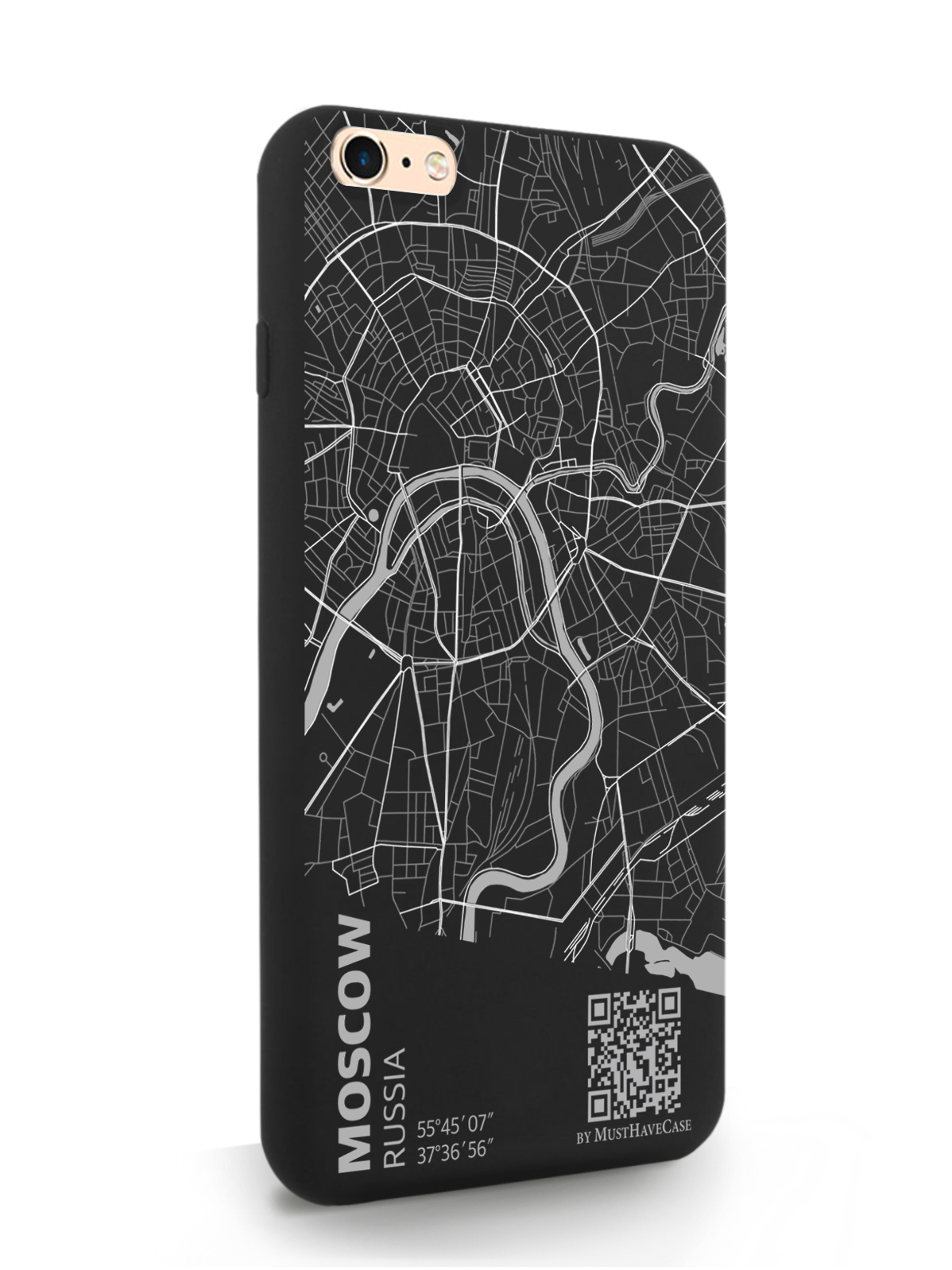 

Чехол MustHaveCase для iPhone 6/6s Plus Карта Москвы, черный, Серый;черный