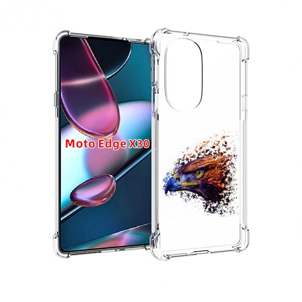 

Чехол MyPads красочный орел для Motorola Moto Edge X30, Прозрачный, Tocco