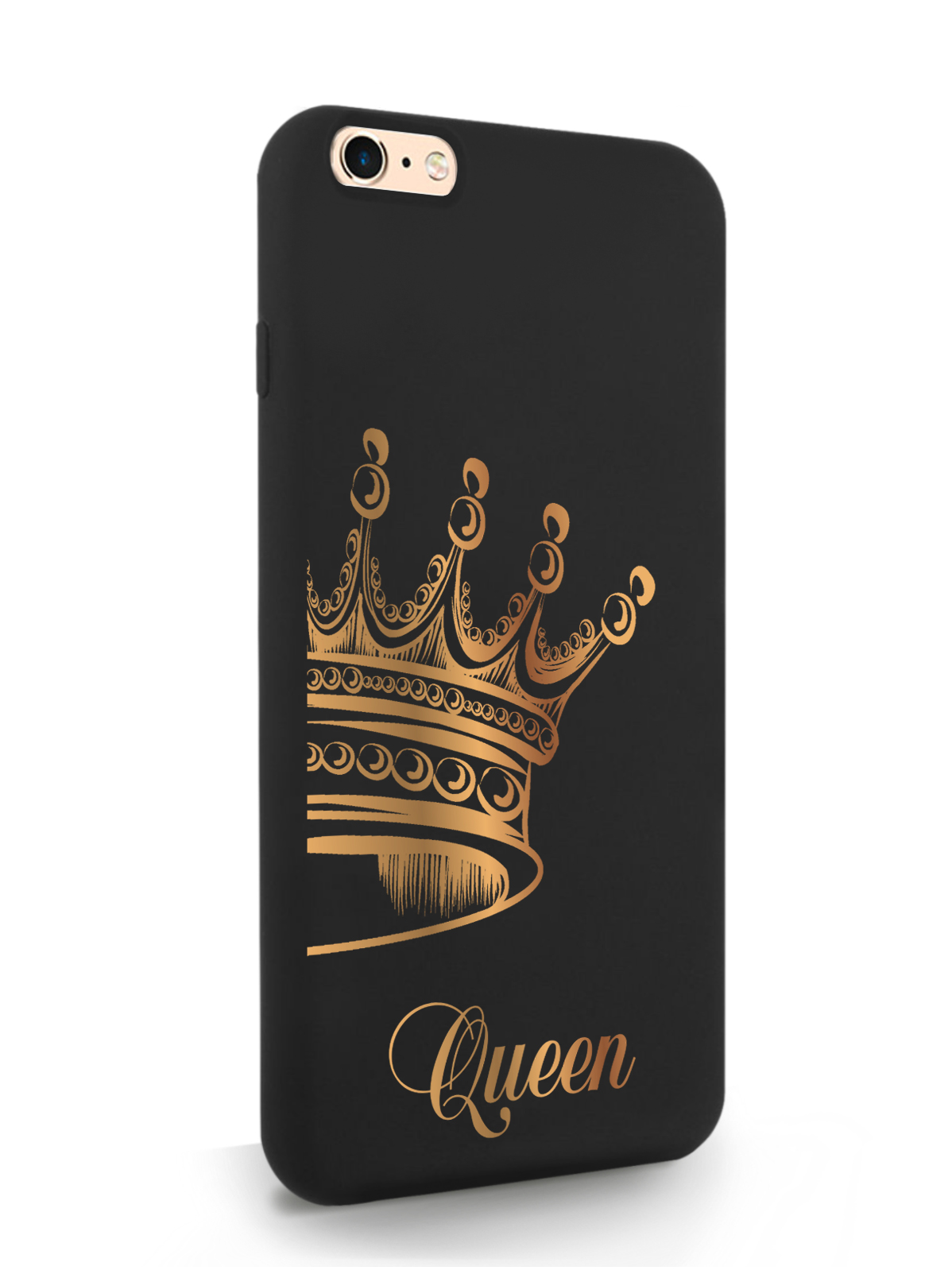 

Чехол MustHaveCase для iPhone 6/6s Plus Парный чехол корона Queen, черный, Черный;золотистый