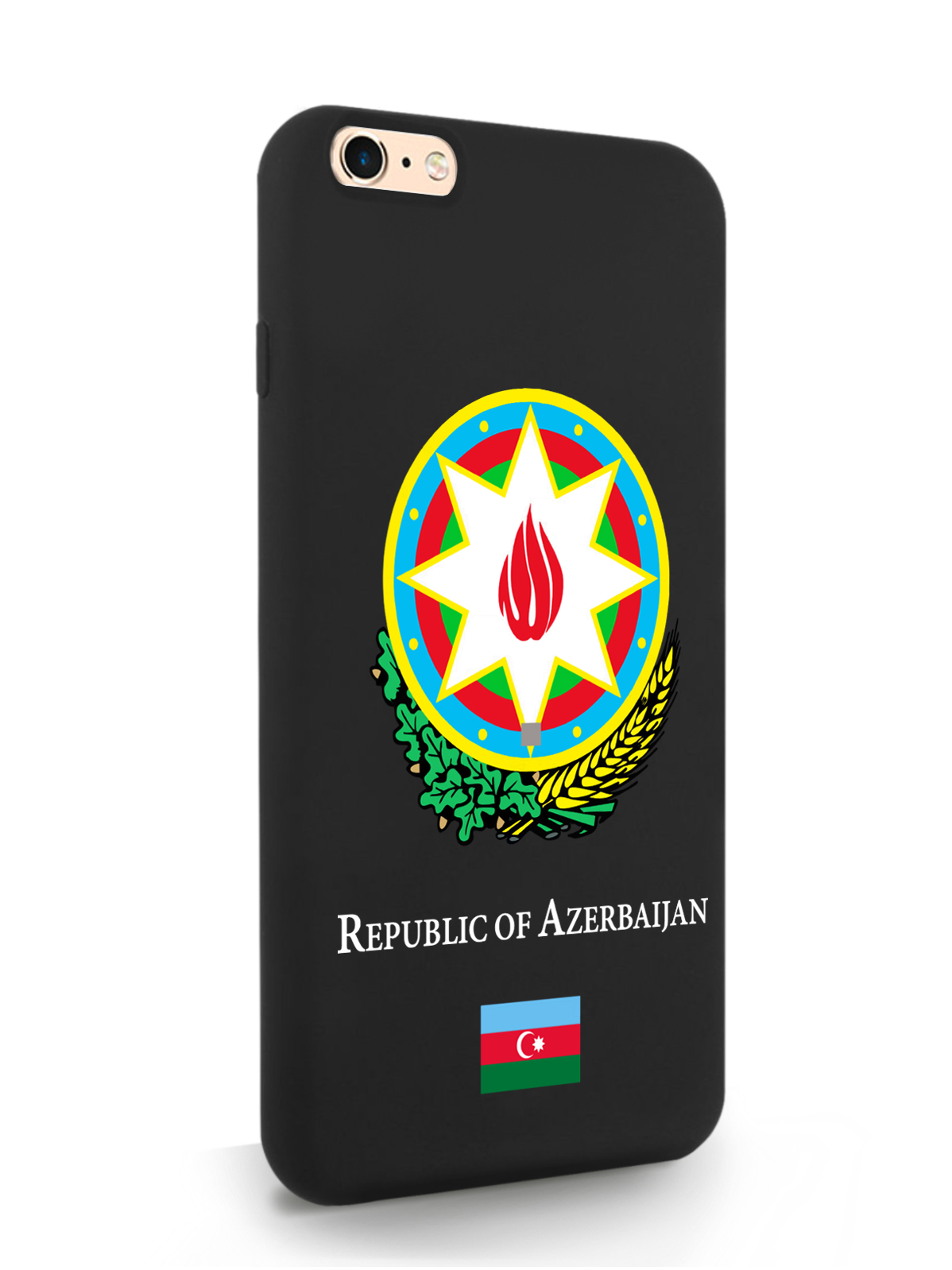 

Чехол SignumCase для iPhone 6/6s Plus Герб Азербайджана, черный, Разноцветный