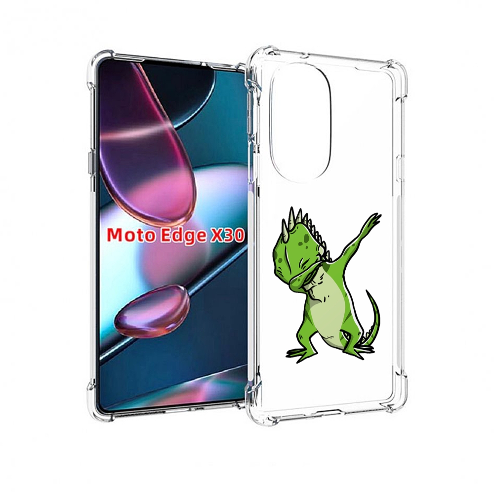 

Чехол MyPads крутая-ящерица для Motorola Moto Edge X30, Прозрачный, Tocco