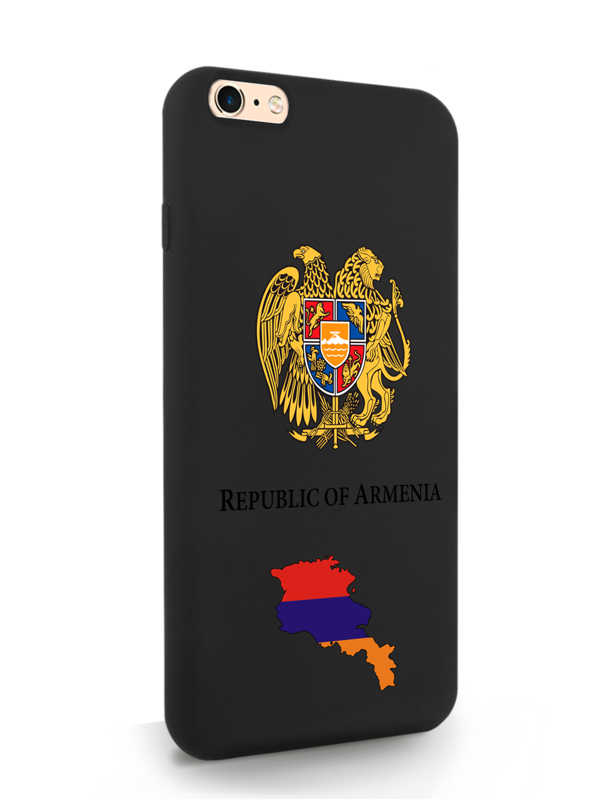 

Чехол SignumCase для iPhone 6/6s Plus Герб Армении, черный, Разноцветный