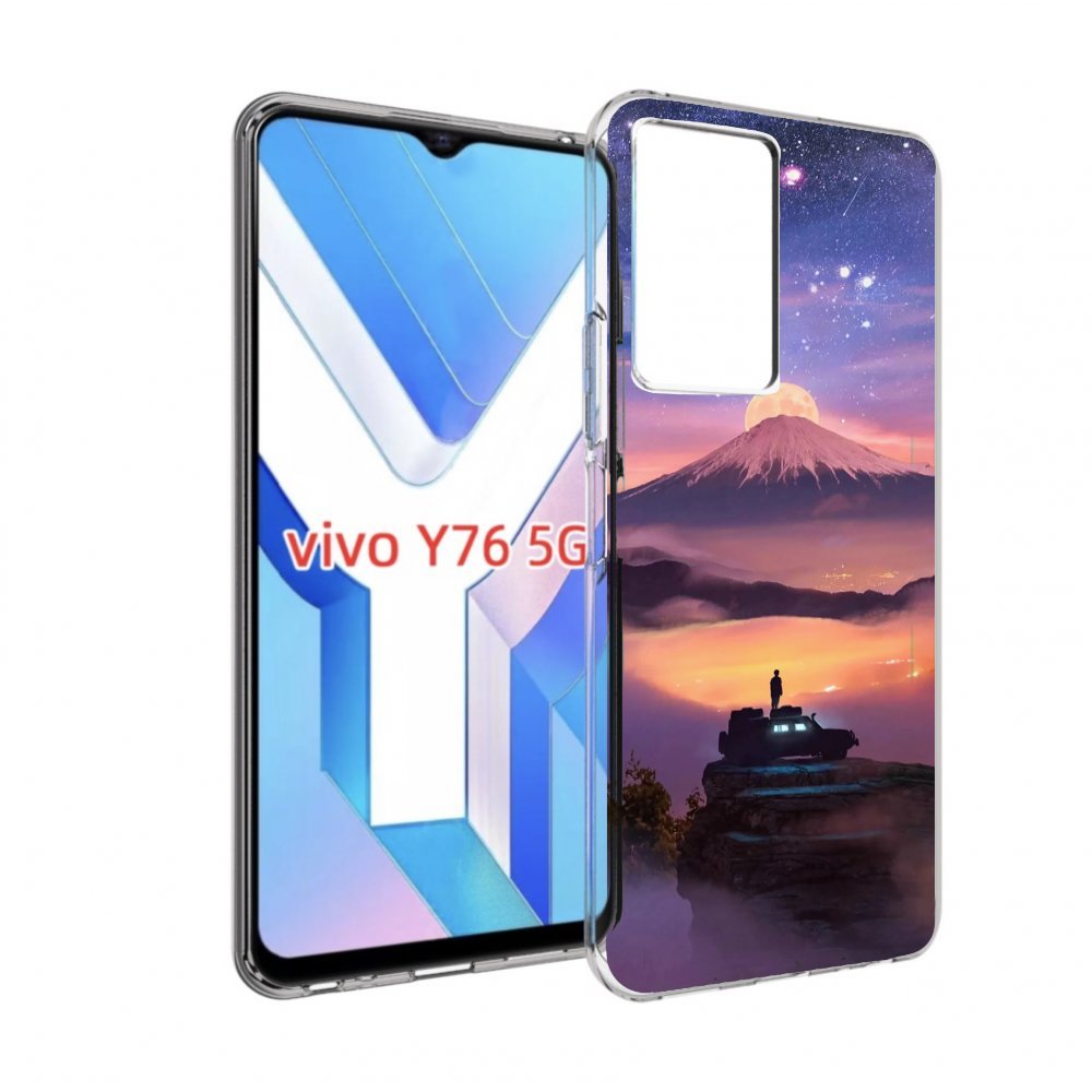 

Чехол MyPads ночь-в-горах для Vivo Y76 5G, Прозрачный, Tocco
