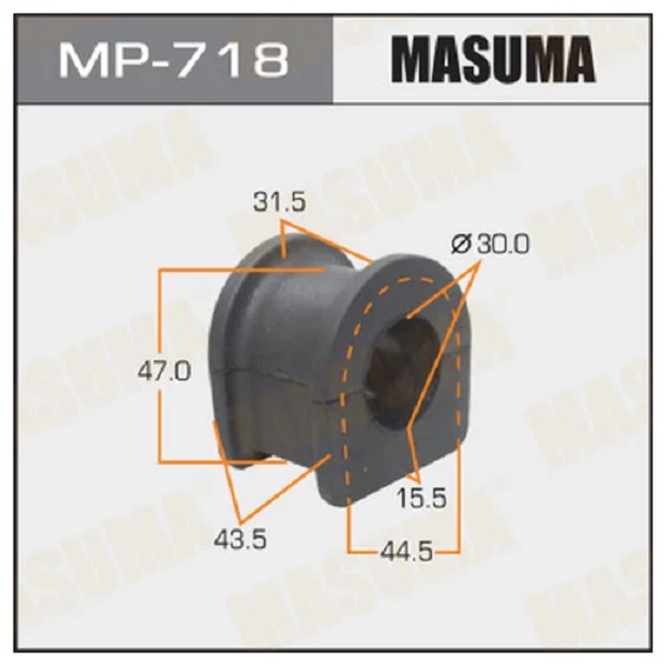 

Втулка стабилизатора (упаковка 2 шт, цена за 1 шт) MASUMA mp718