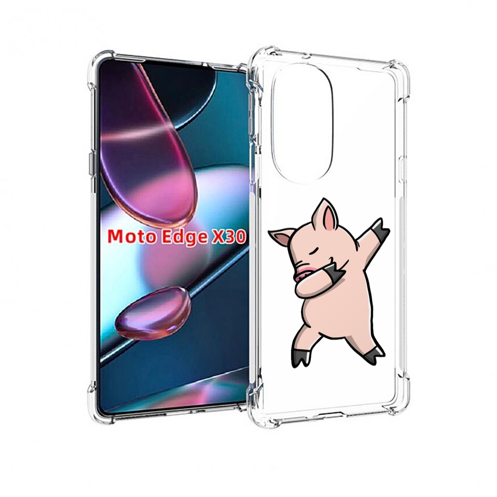 

Чехол MyPads крутой-поросенок для Motorola Moto Edge X30, Прозрачный, Tocco