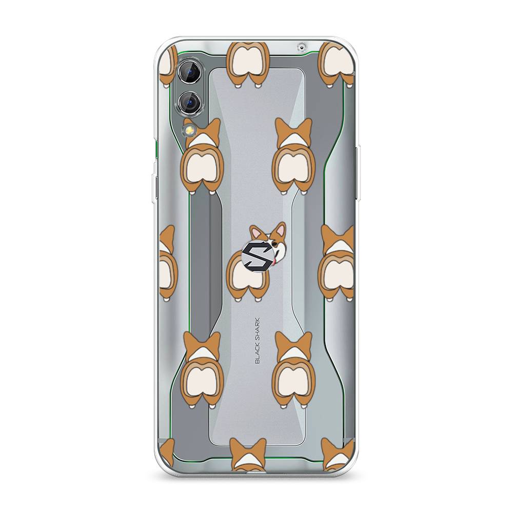 

Чехол Awog на Xiaomi Black Shark 2/2 Pro "Милый корги фон", Разноцветный, 36350-2
