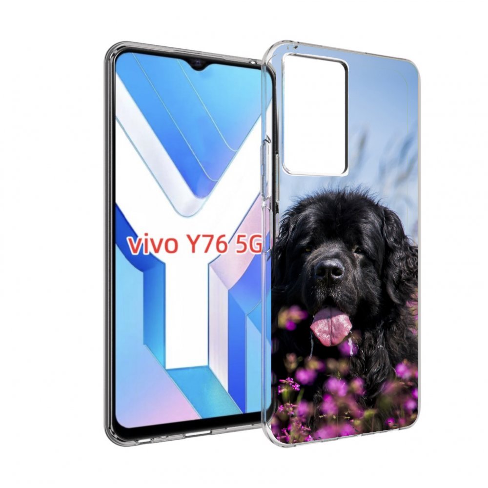 

Чехол MyPads ньюфаундлед для Vivo Y76 5G, Прозрачный, Tocco