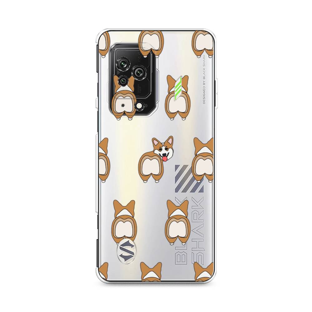 

Чехол Awog на Xiaomi Black Shark 5 "Милый корги фон", Разноцветный, 314050-2