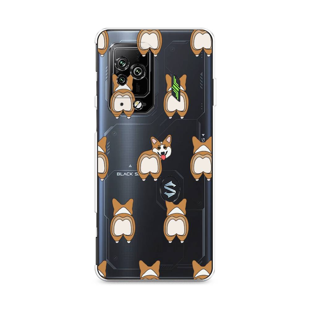 

Чехол Awog на Xiaomi Black Shark 5 Pro "Милый корги фон", Разноцветный, 314150-2