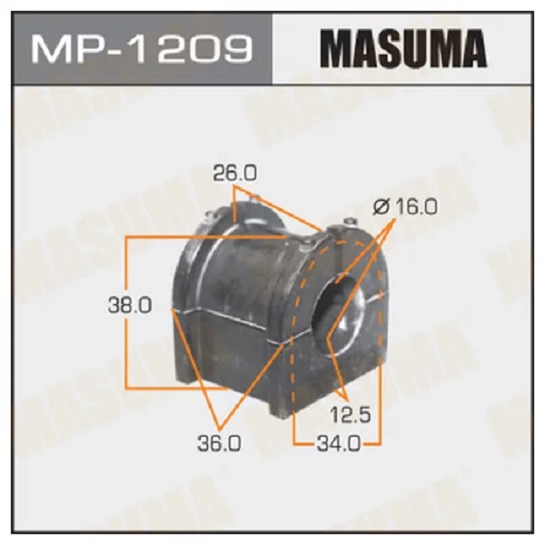 

Втулка стабилизатора (упаковка 2 шт, цена за 1 шт) MASUMA mp1209
