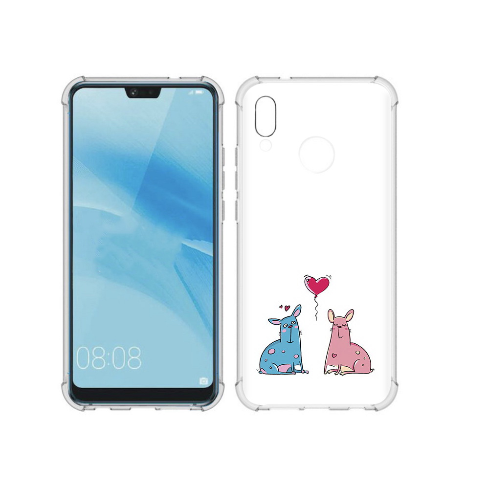 

Чехол MyPads Tocco для Huawei P20 Lite Лама любовь (PT130405.51.102), Прозрачный, Tocco
