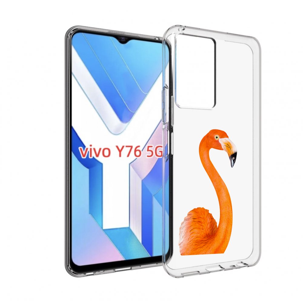 

Чехол MyPads оранжевый-фламинго для Vivo Y76 5G, Прозрачный, Tocco