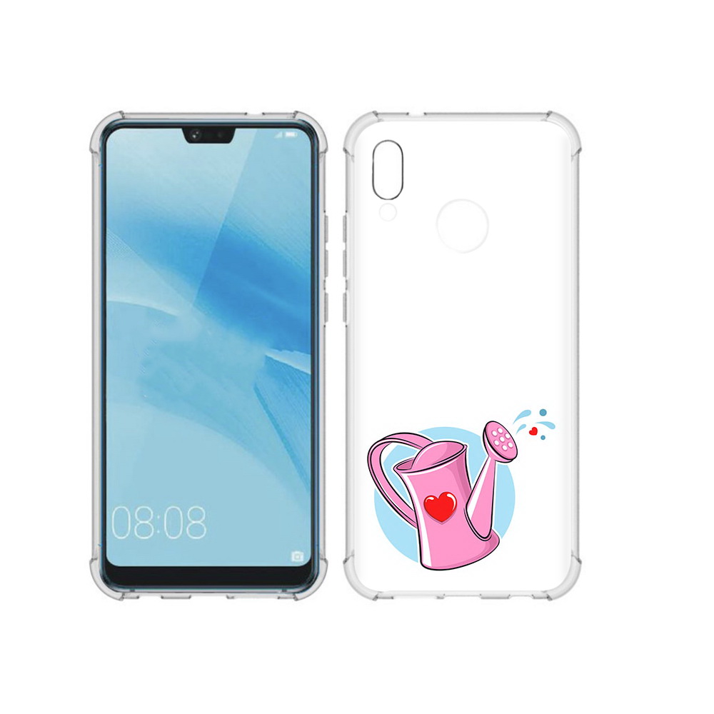 

Чехол MyPads Tocco для Huawei P20 Lite Лейка любви 14 февраля (PT130405.51.103), Прозрачный, Tocco