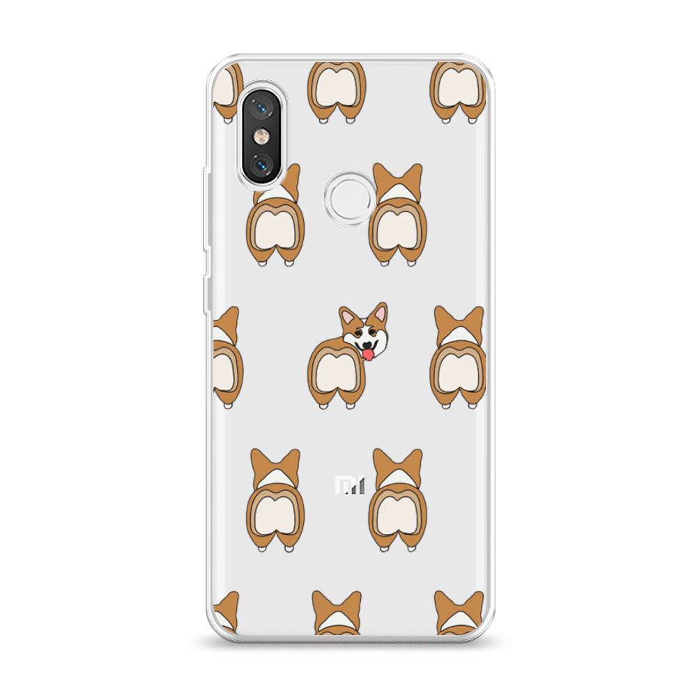 

Чехол Awog на Xiaomi Mi 8 "Милый корги фон", Разноцветный, 33550-2