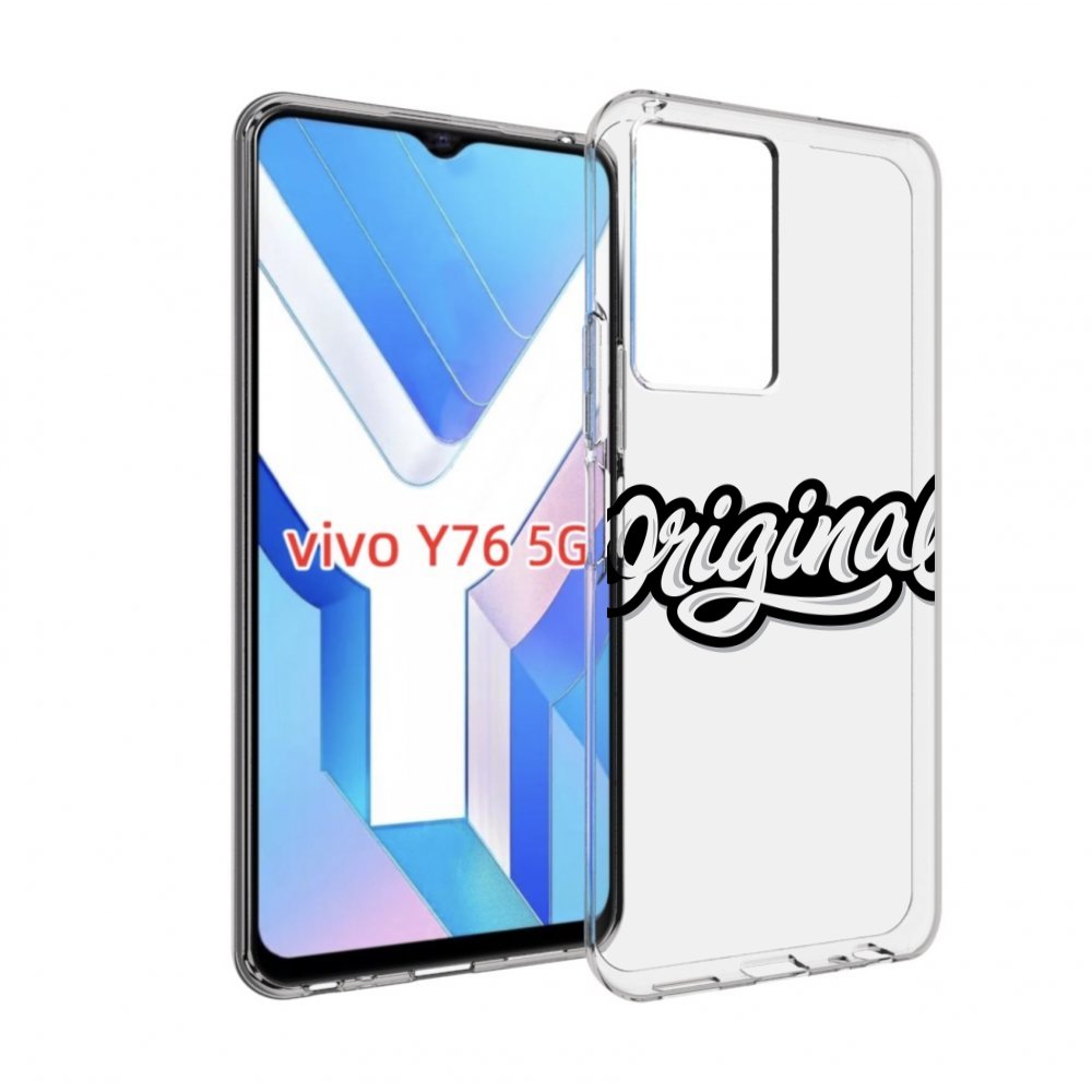 

Чехол MyPads оригинал-надпись для Vivo Y76 5G, Прозрачный, Tocco
